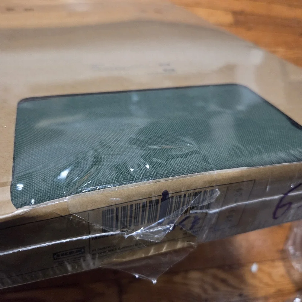 IKEA LINANAS Cover 3-Seat Sofa Chaise Vissle Dark Green 005.695.96 NEW OPEN BOX